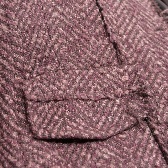 RINASCEMENTO Boho-Chic Frayed Seams Tweed Coat - Picture 7 of 7